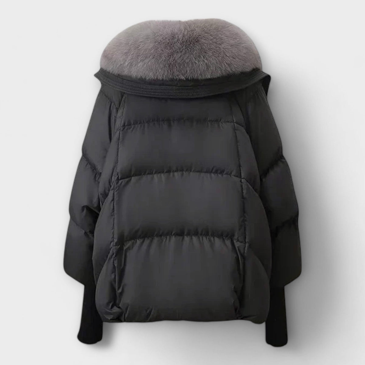Women's Padded Faux Fur Collar Winter Jacket