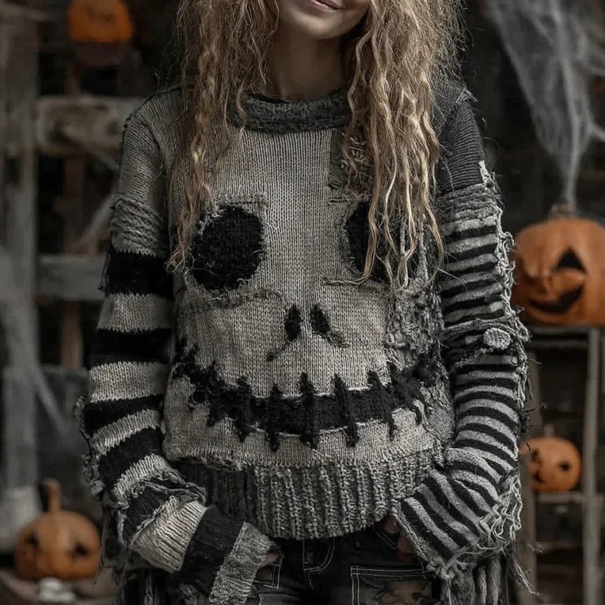 Callum Fairbanks | Pumpkin Bat Print Sweater For Men