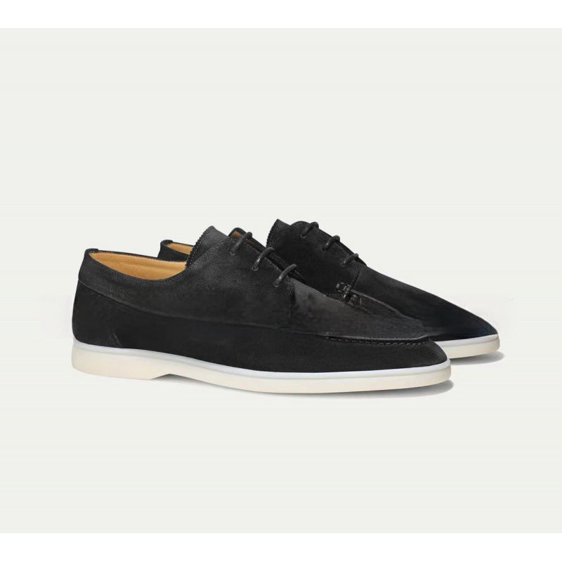 Graham Sutcliffe | Suede Lace-Up Boat Shoes
