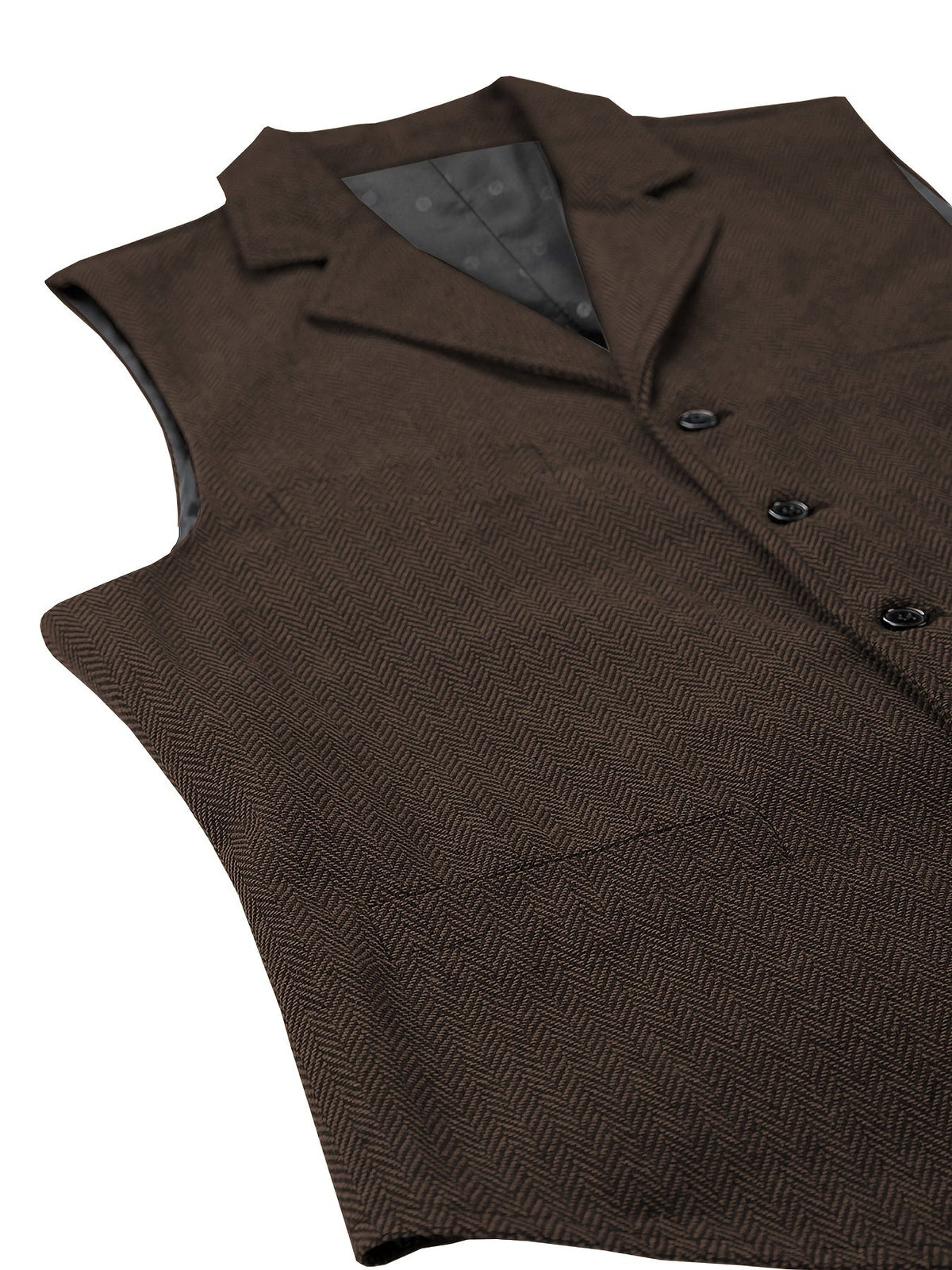 Tobias Sterling | Herringbone Wool Waistcoat for Men
