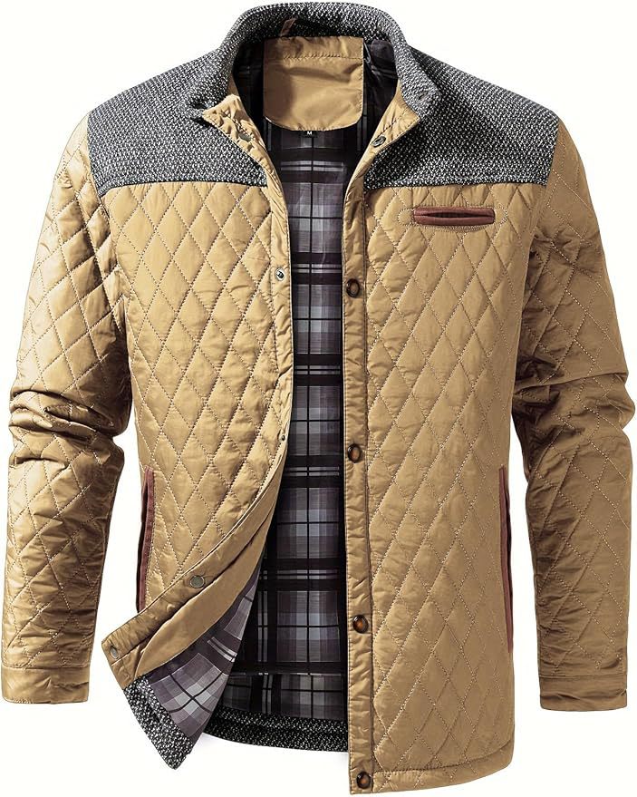 Graham Sutherland | Colour Block Quilted Jacket for Men