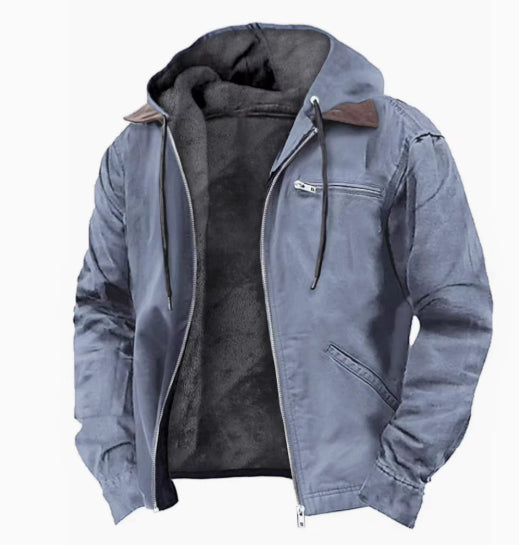 Desmond Harwood | Hooded Canvas Jacket With Fleece Lining
