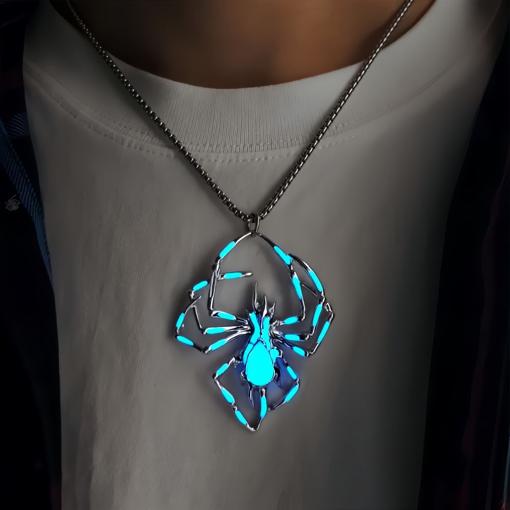 Clementine Sedley | Glow-in-the-Dark Spider Pendant Necklace