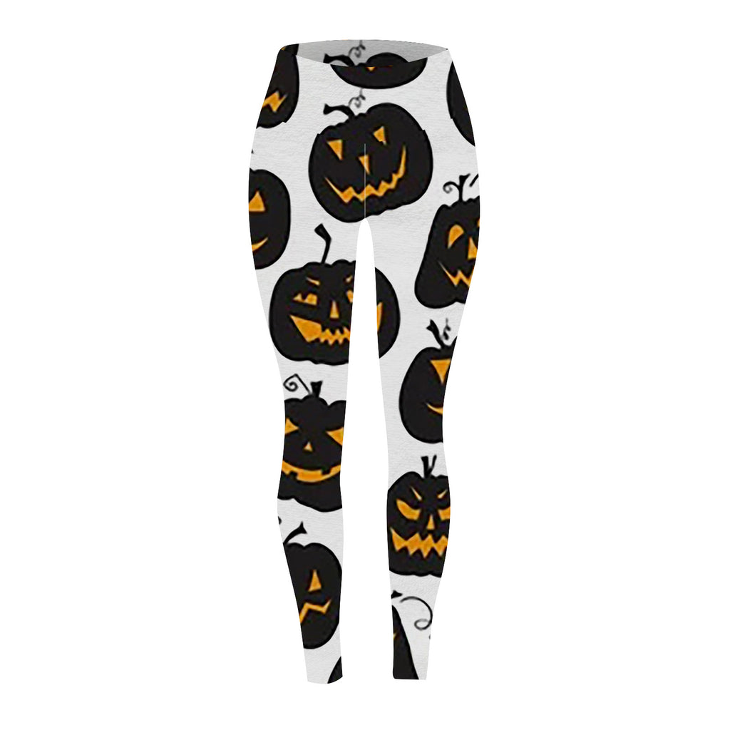 Marnie Ellacott | Pumpkin Print Leggings For Halloween