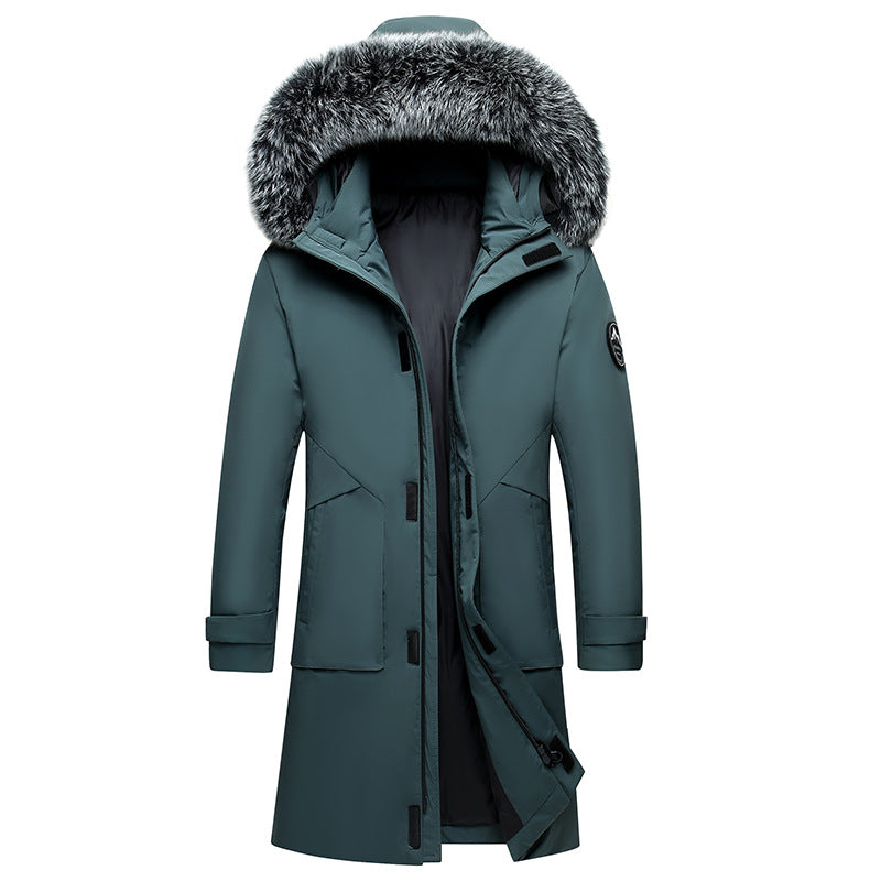 Roderick Blackthorn | Fur-Trim Mid-Length Mens Coat