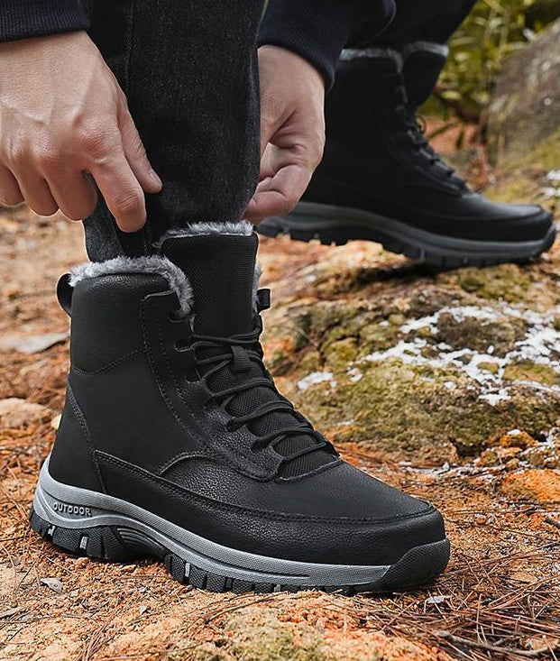 Duncan Pembroke | Fleece-Lined Lace-Up Snow Boots