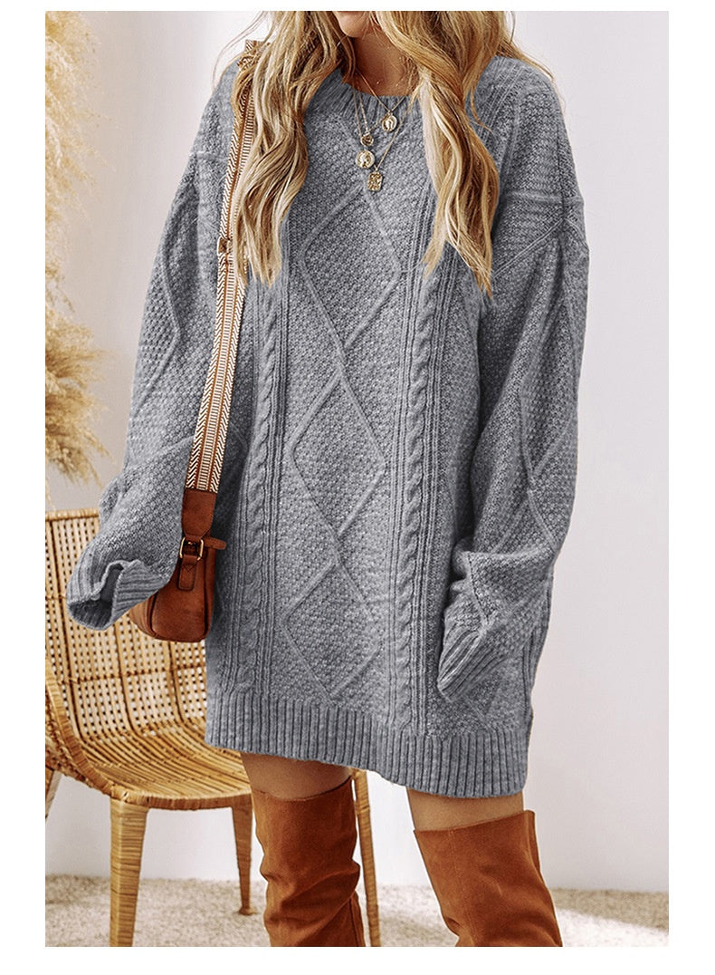Matilda Wood | Cable Knit Sweater Dress for Women