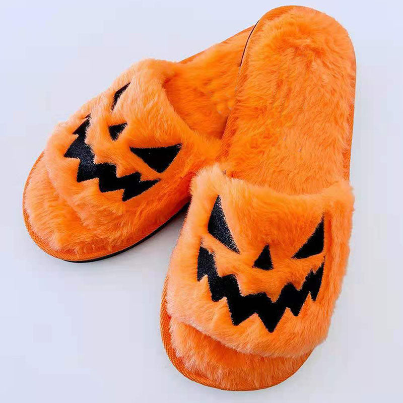 Phoebe Attwood | Pumpkin Face Halloween Slippers