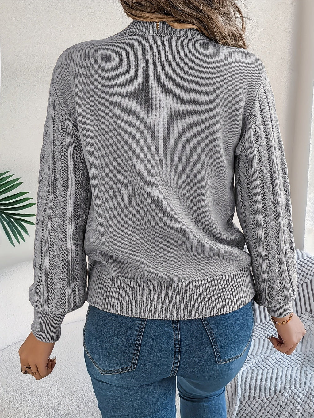 Verity Clarke | Cable-Knit Textured Sweater For Women