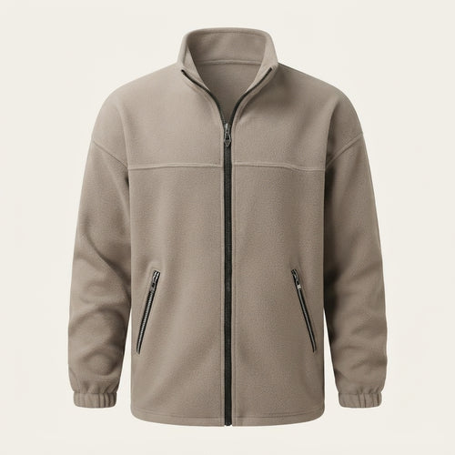 Alfie Merrick | Fleece Zip-Up Stand Collar Jacket