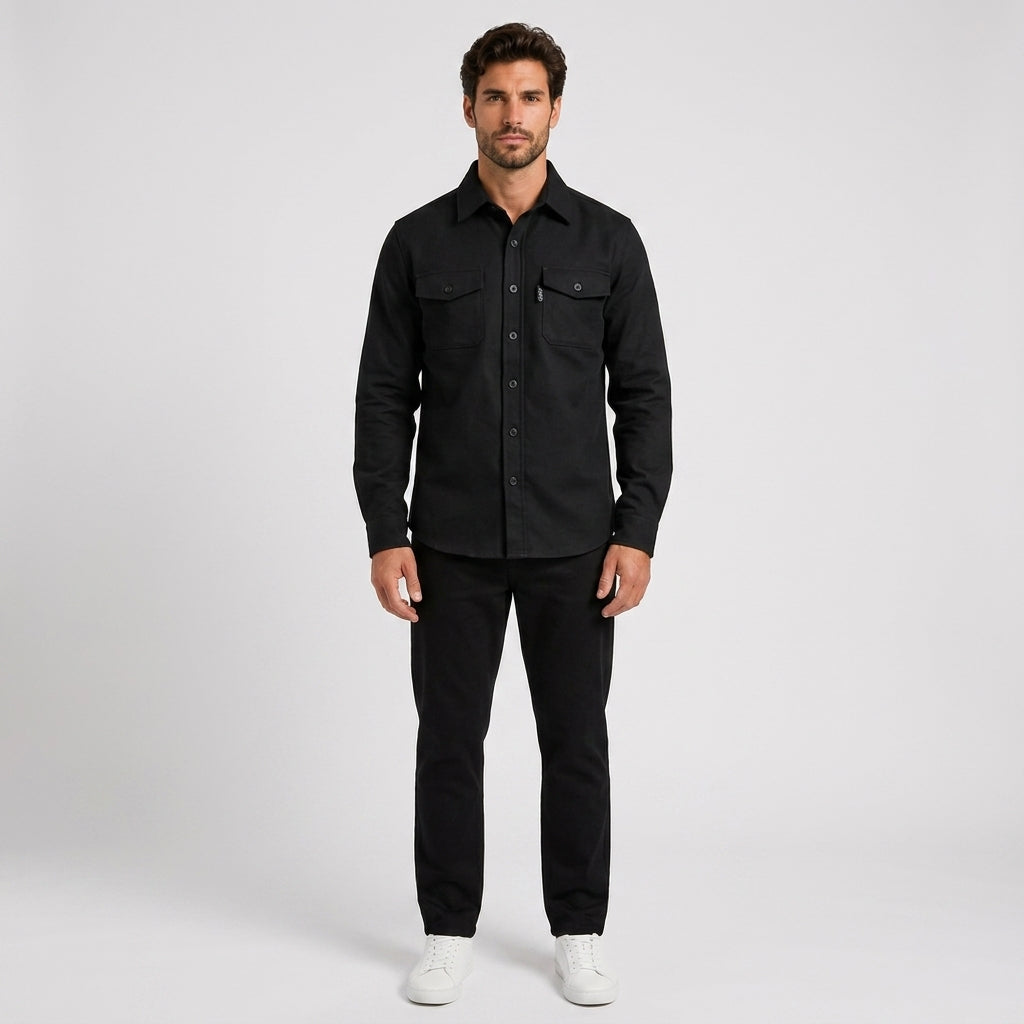 Alfie Robinson | Work Jacket With Chest Pockets For Men - Black