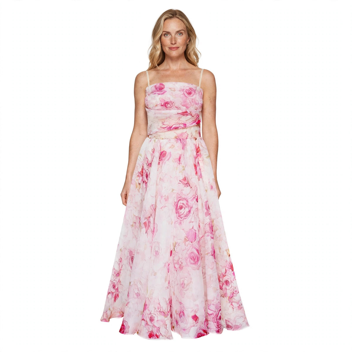 Freya Dalton | Floral Organza Cami Midi Dress