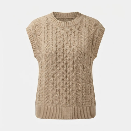 Alice Scott | Cozy Cable-Knit Sweater Vest