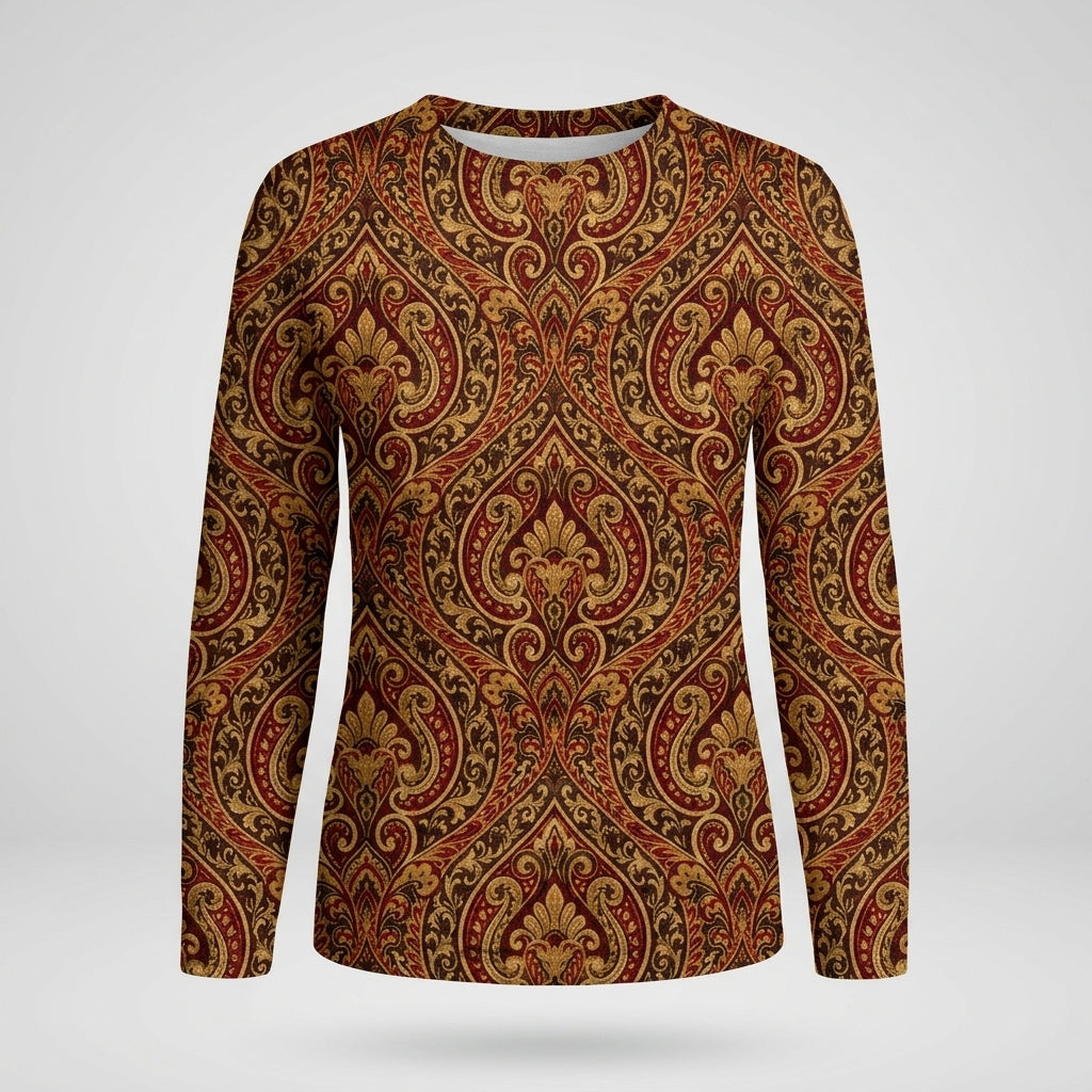 Amelia Foxton | 3D Floral Textured Long-Sleeve Top