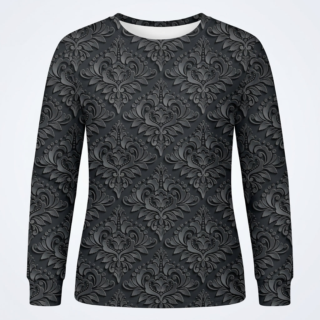 Amelia Foxton | 3D Floral Textured Long-Sleeve Top