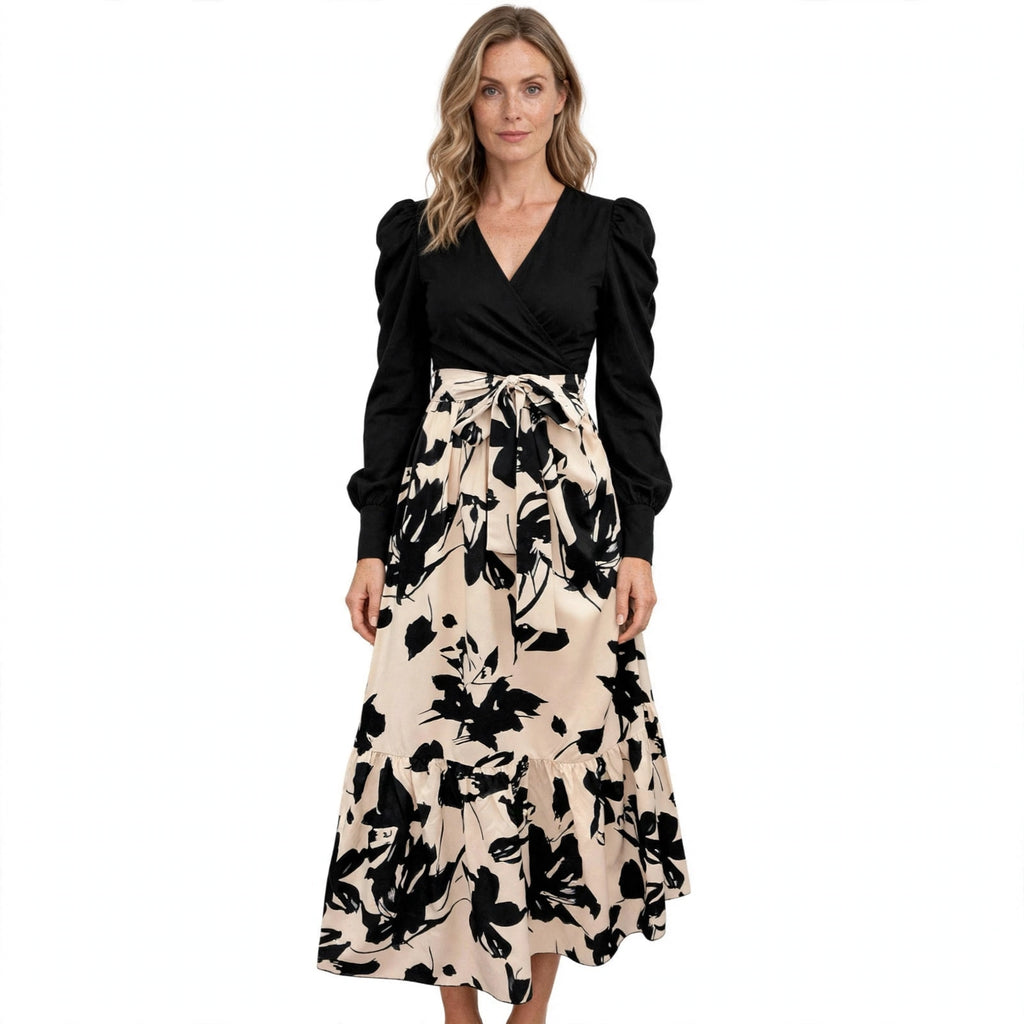 Juliet Kestrel | Floral Wrap Maxi Dress