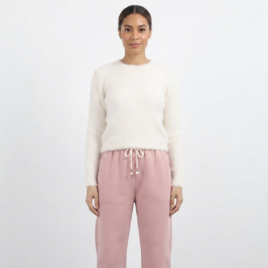 Amelia Sinclair | Cozy High-Waist Fleece Joggers