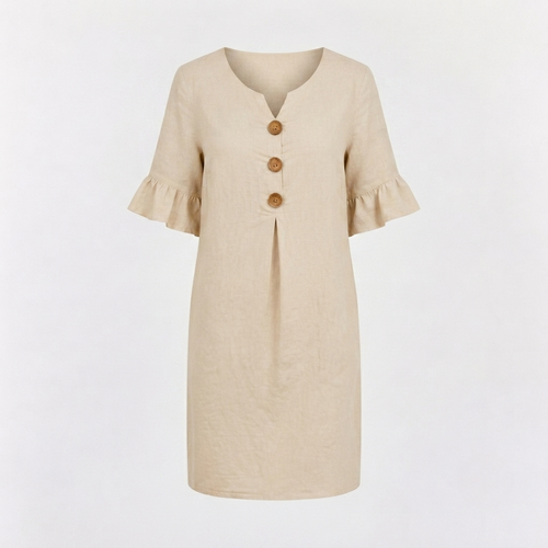 Amelia Whitmore | Casual Button Midi Dress For Women
