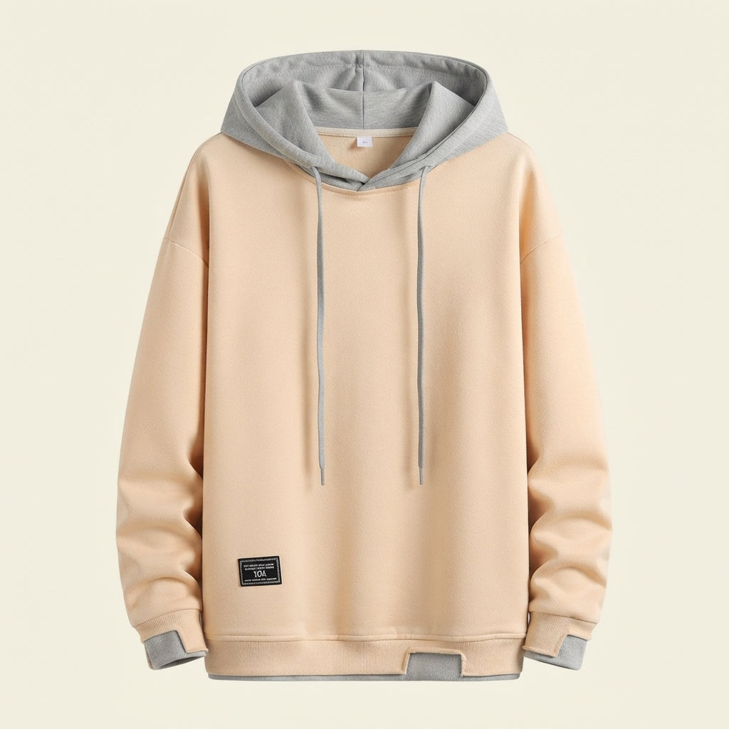 Angus Beaumont | Colour-Block Hooded Sweatshirt for Men