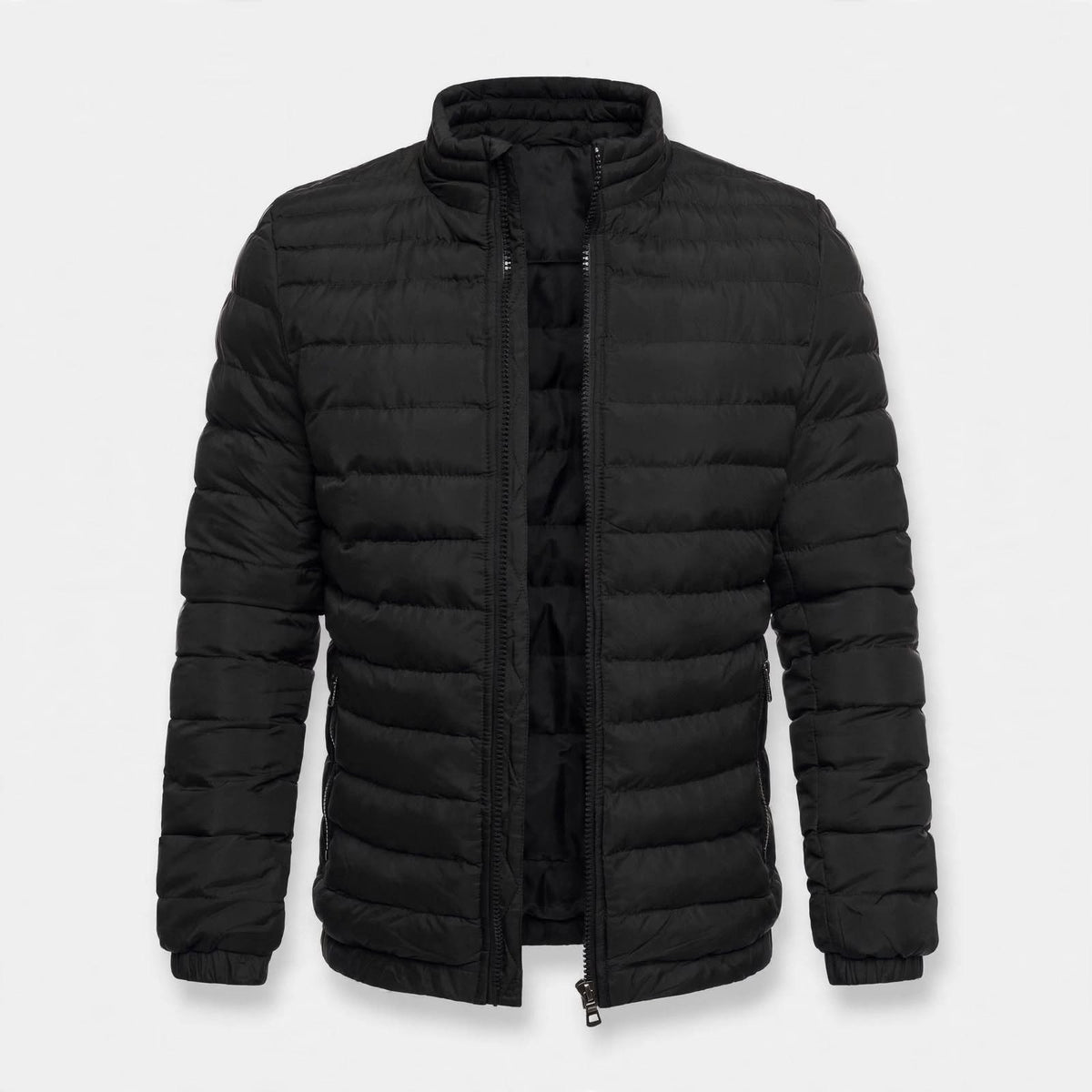 Douglas Merrick | Quilted Mens Jacket With Zip-Up Front