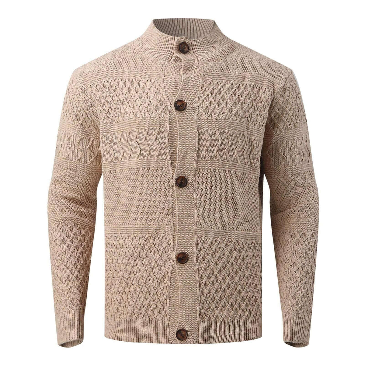 Rhys Calder | Shawl Collar Cable Knit Cardigan
