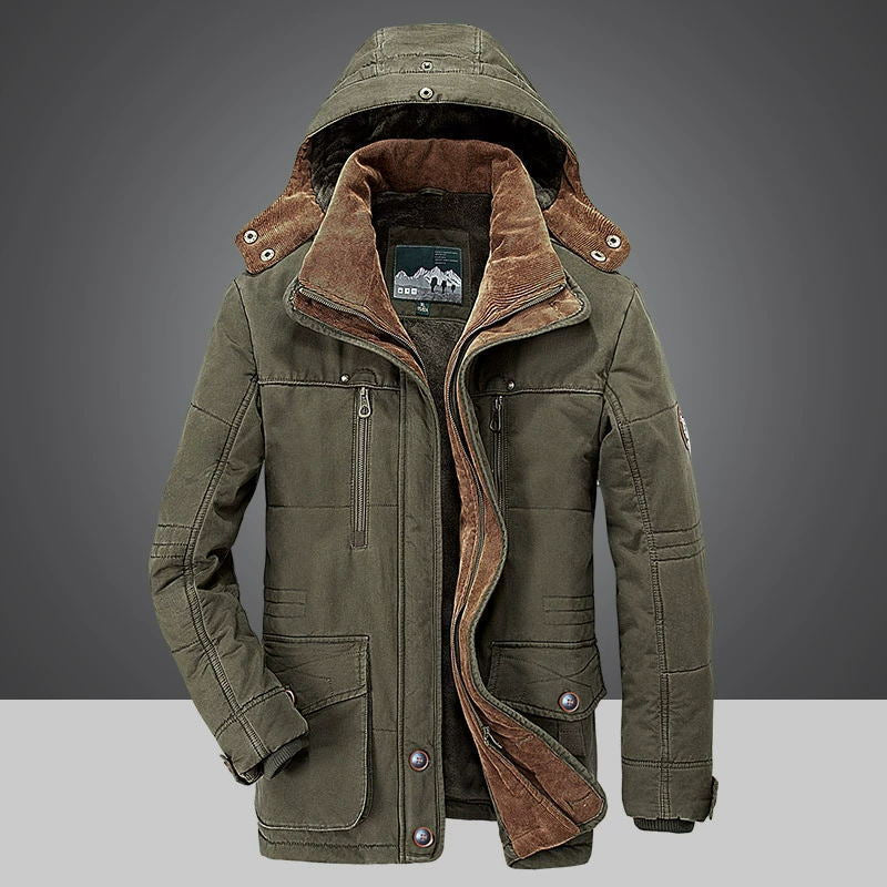 Graham Ashwood | Hooded Fleece-Lined Mens Coat