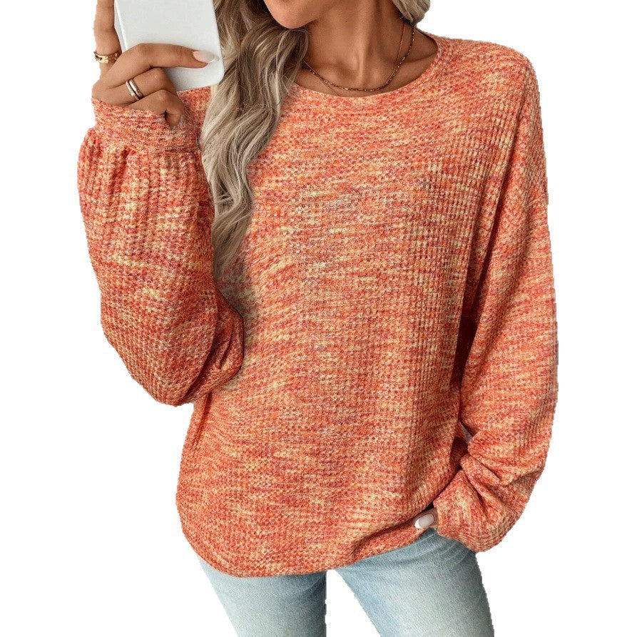 Emma Walker | Round Neck Patchwork Knit Sweater