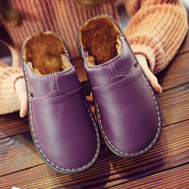 Edward Hughes | Leather Thermal Slippers for Couples