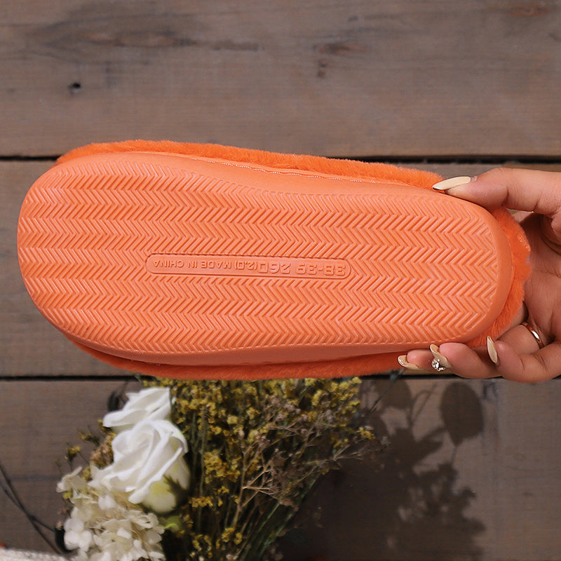 Pumpkin Grin | Pumpkin Halloween Slippers For Women