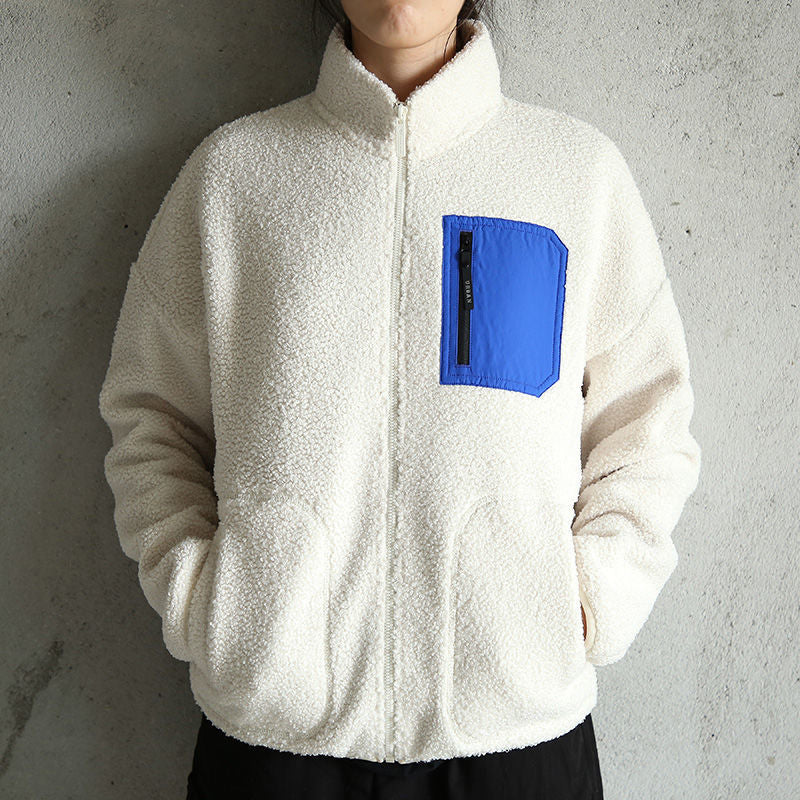 Ellis Grayson | Sherpa Fleece Mens Jacket With Zip Pocket