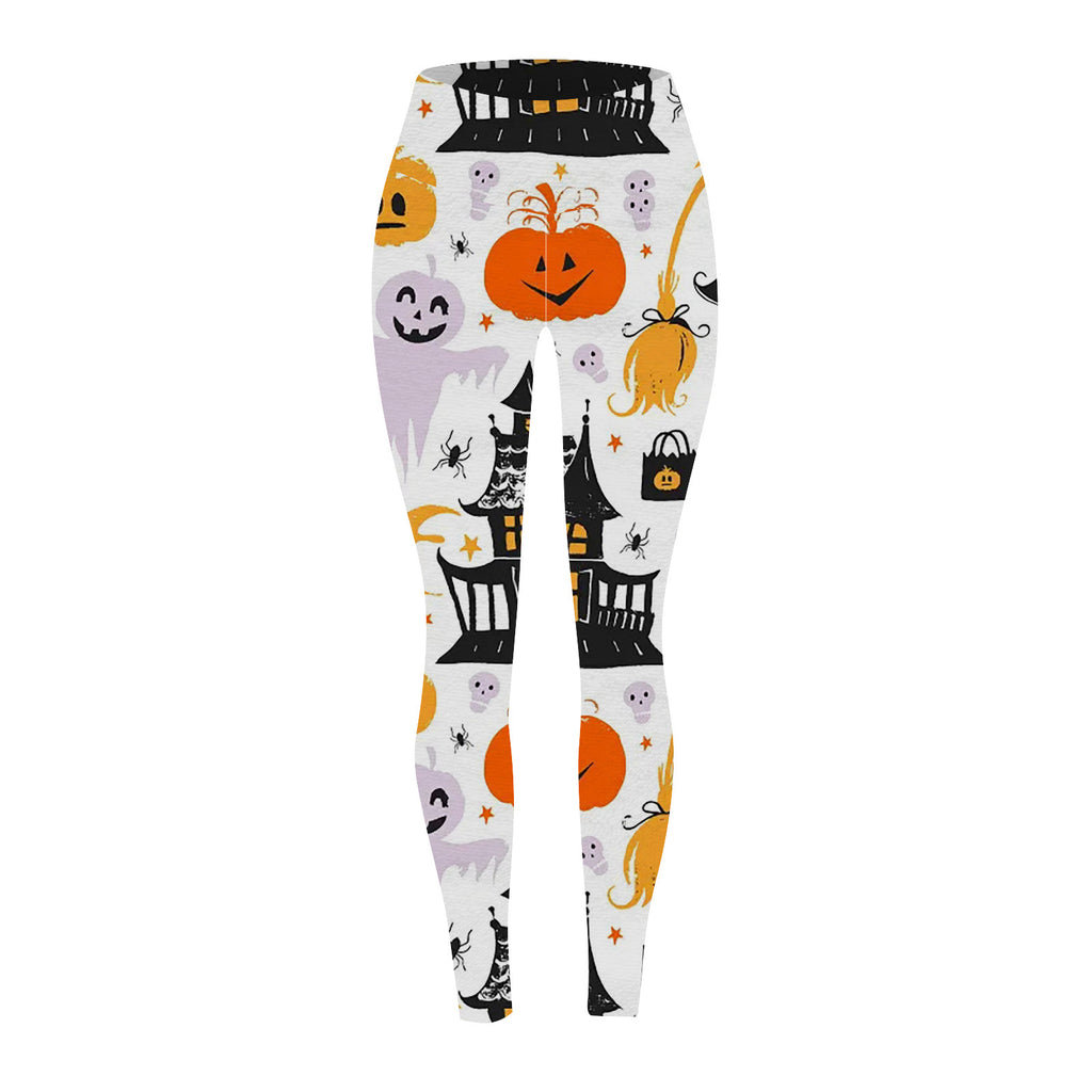 Marnie Ellacott | Pumpkin Print Leggings For Halloween