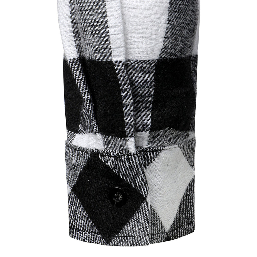 Desmond Fairclough | Quarter-Zip Plaid Panel Polo Shirt
