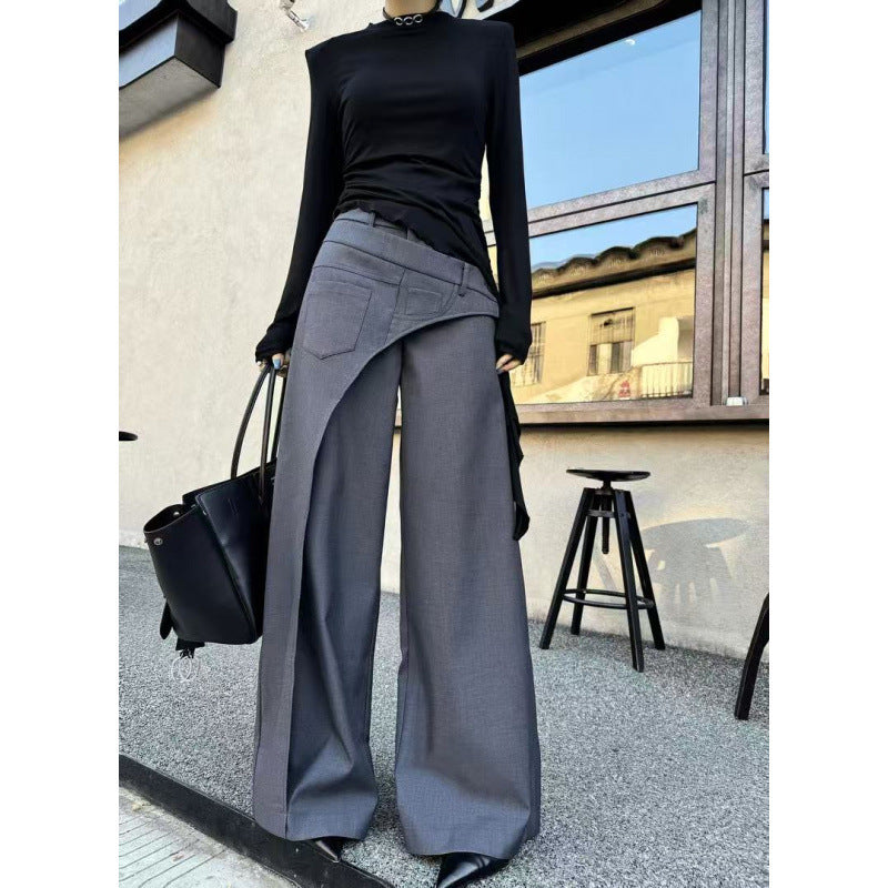 Tabitha Green | Asymmetric Panel Wide-Leg Trousers