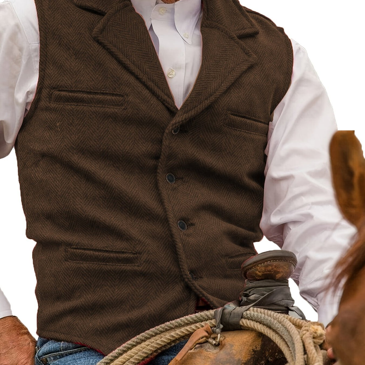 Percy Fairweather | Heritage Herringbone Vest