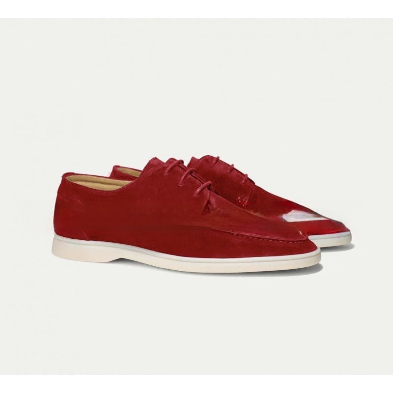 Graham Sutcliffe | Suede Lace-Up Boat Shoes