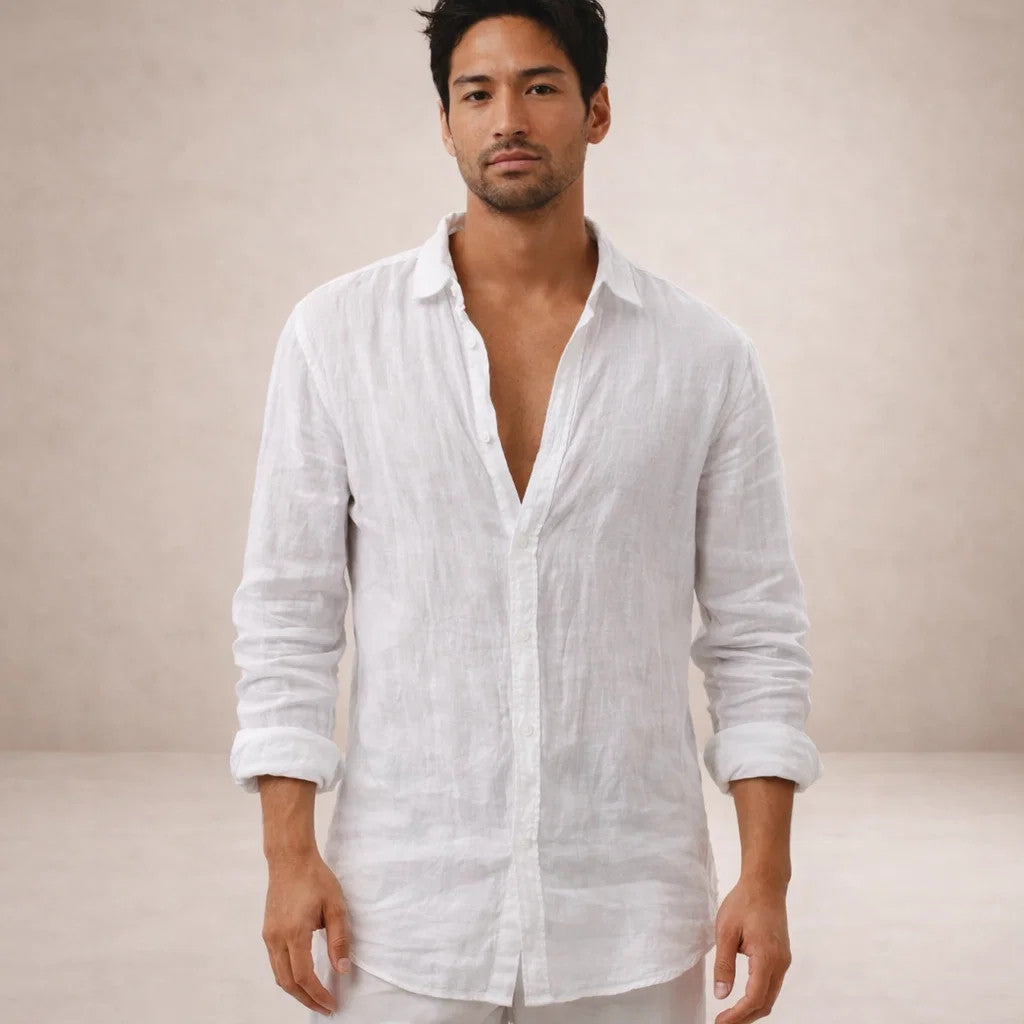 Oliver Beaumont | Luxury Linen Shirt For Men