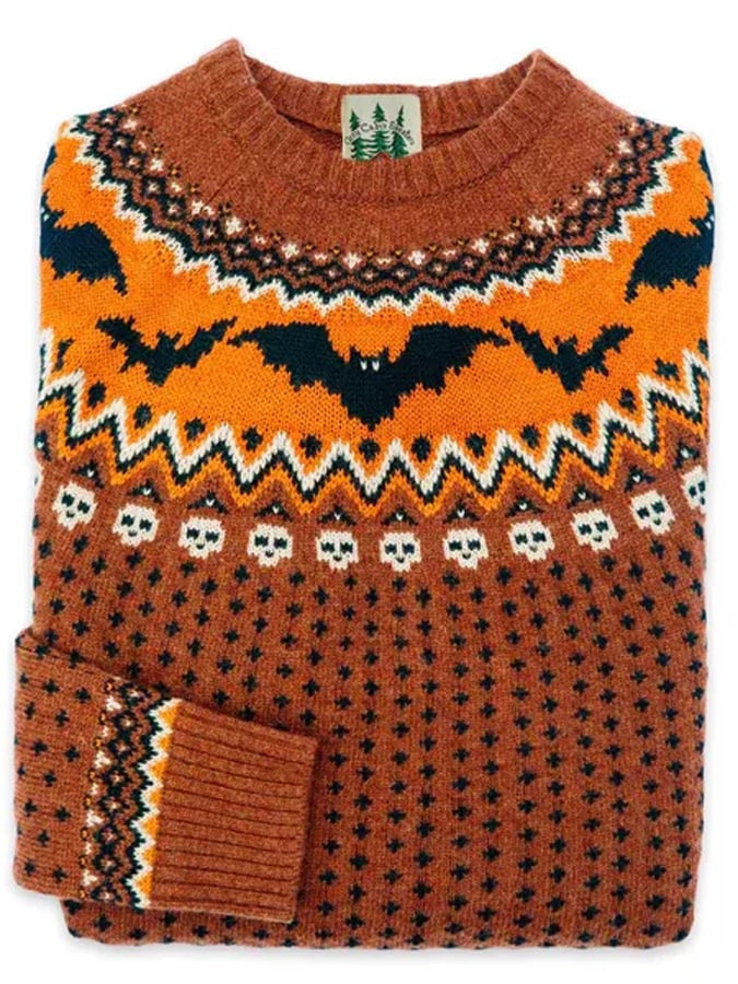 Isla Barrington | Fair Isle Sweater With Apple Print