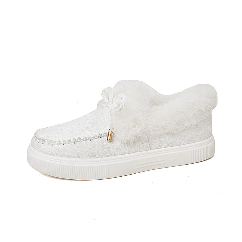 Isobel Barrett | Fluffy Faux Fur Moccasin Slippers