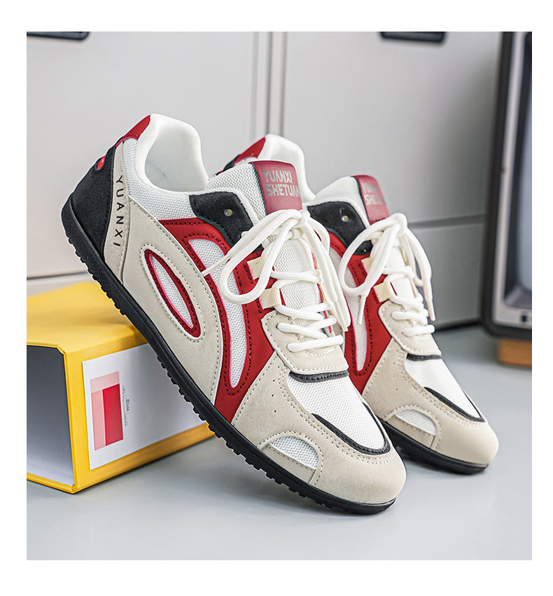 Graham Ridley | Retro Platform Trainers With Teal Accents