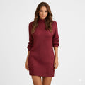 Florence Wright | Ribbed Turtleneck Knit Mini Dress