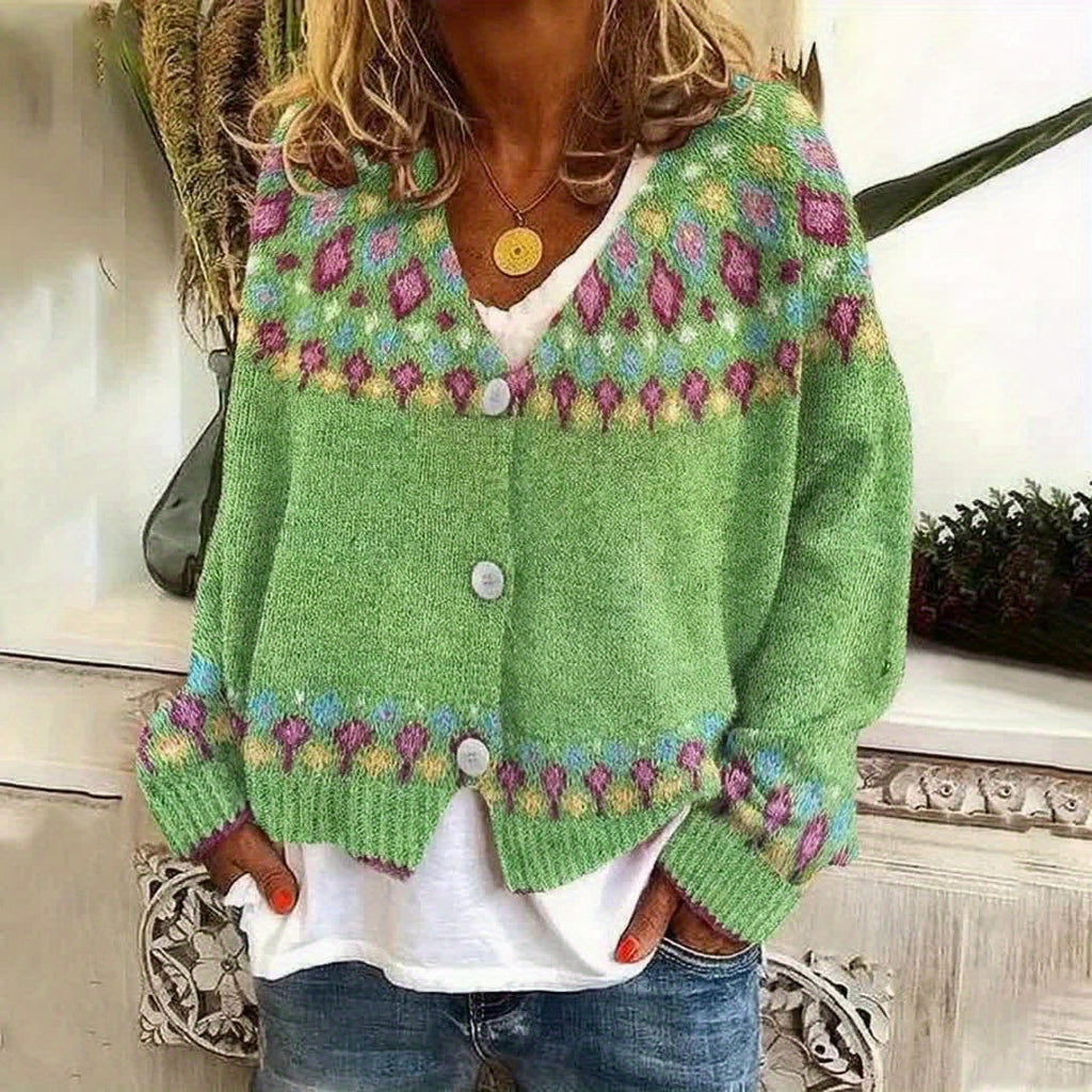 Rhiannon Williams | Nordic Patterned Knit Cardigan