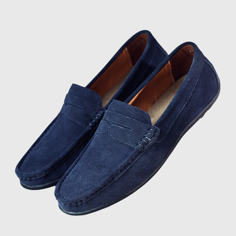 Poppy Winstanley | Suede Penny Loafers For Women