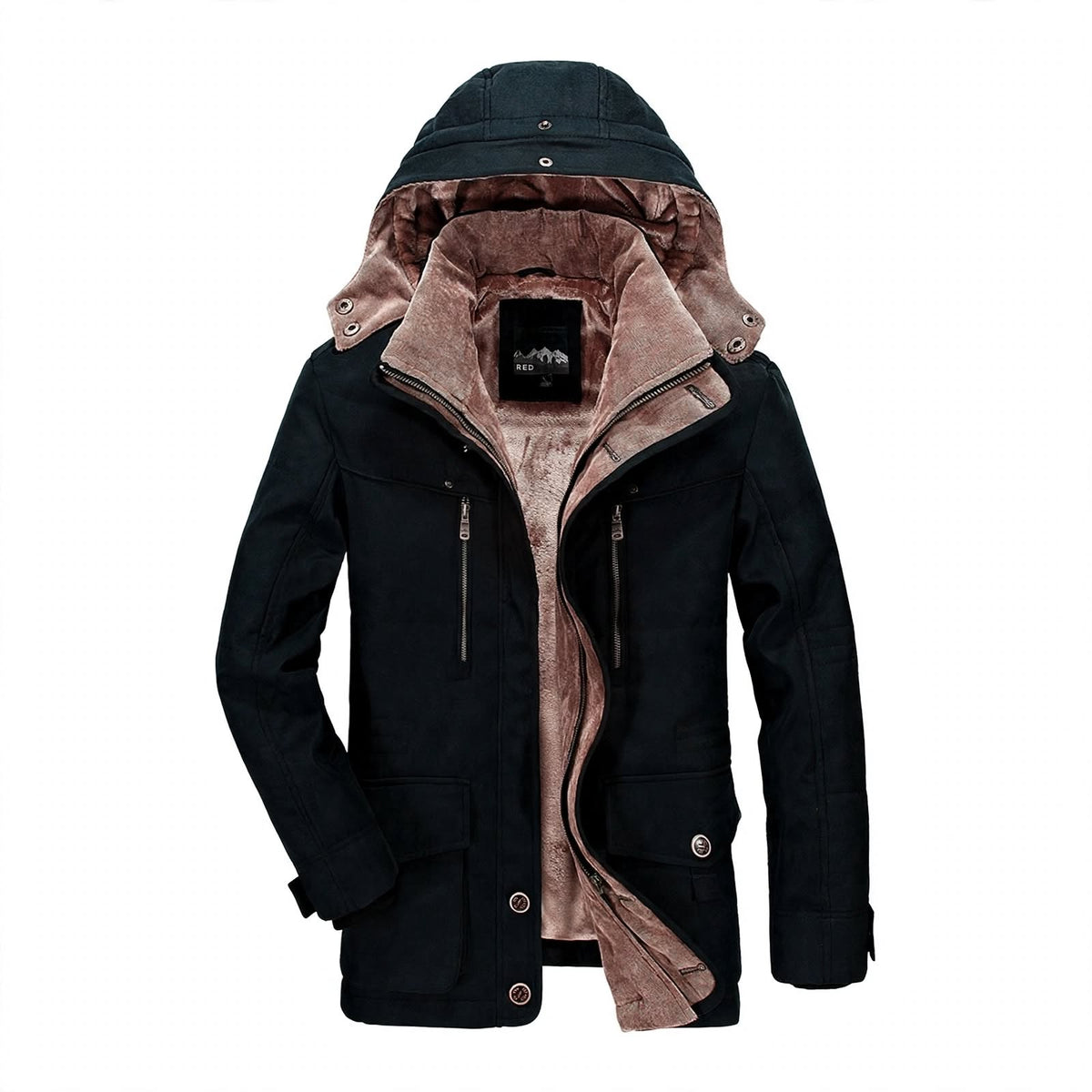 Graham Ashwood | Hooded Fleece-Lined Mens Coat