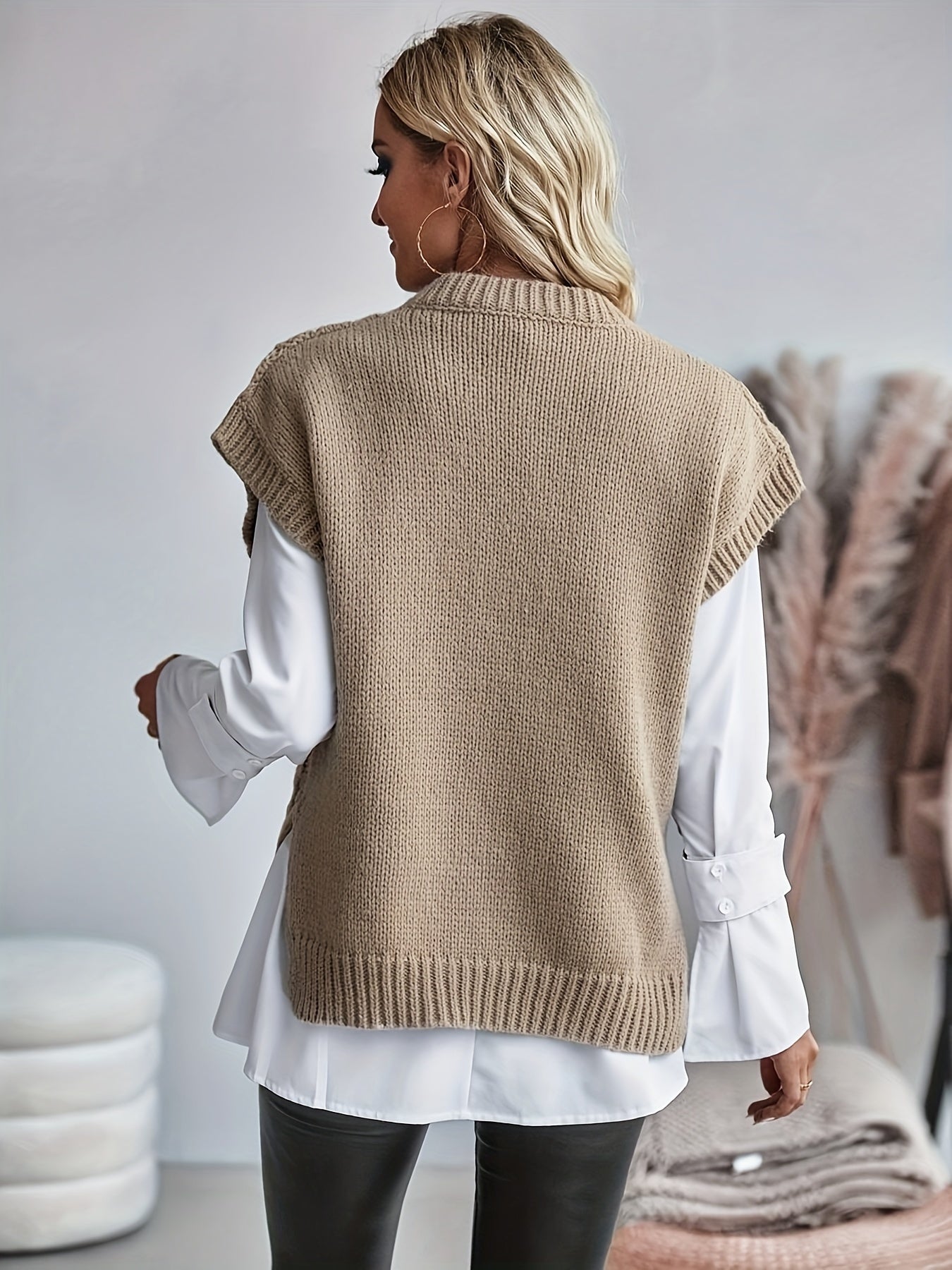 Alice Scott | Cozy Cable-Knit Sweater Vest