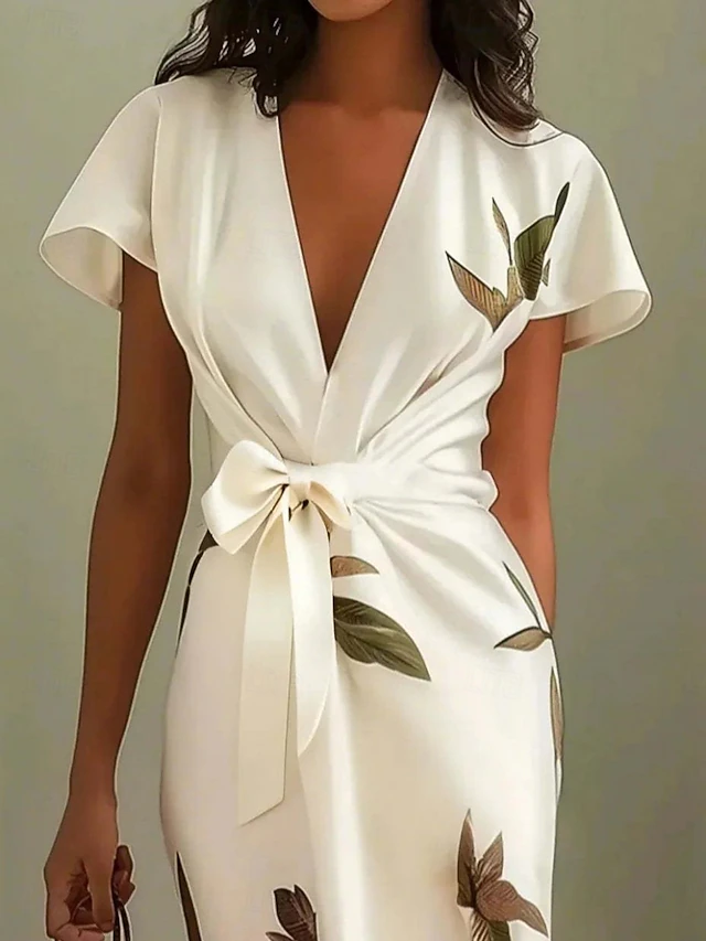 Florence Pembroke | Wrap-Front Floral Summer Dress