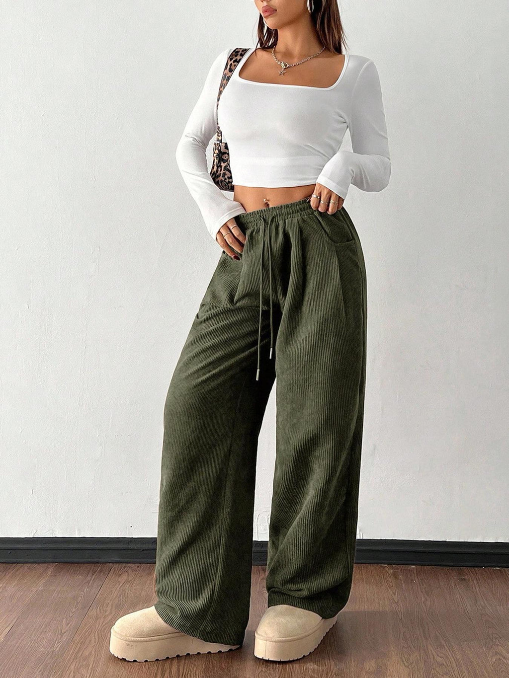 Martha Fenshaw | Corduroy Wide-Leg Trousers