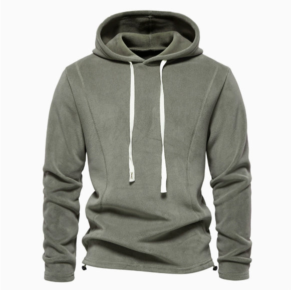 Gareth Underhill | Stand-Collar Half-Zip Fleece Sweatshirt