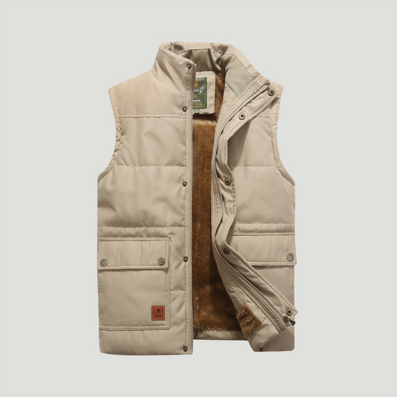 Reuben Scott | Fleece-Lined Quilted Gilet for Men