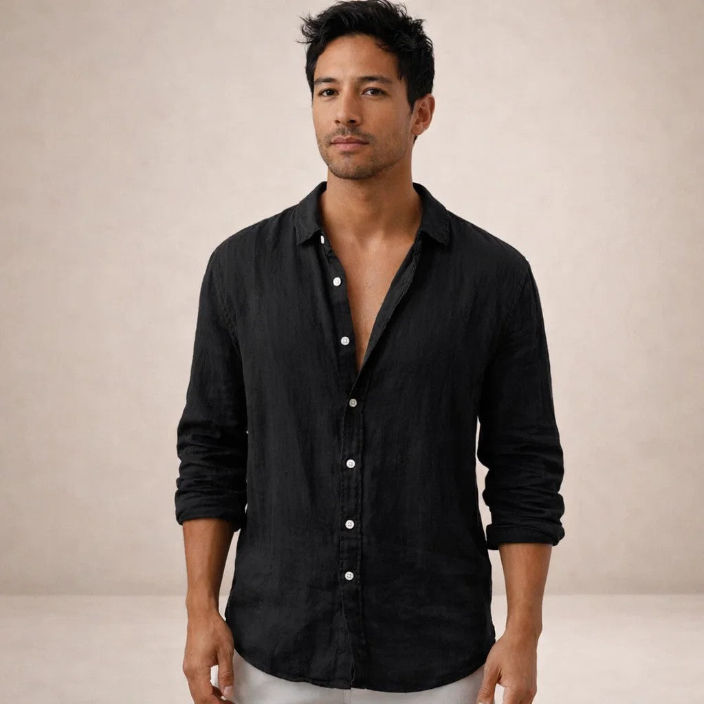 Oliver Beaumont | Luxury Linen Shirt For Men