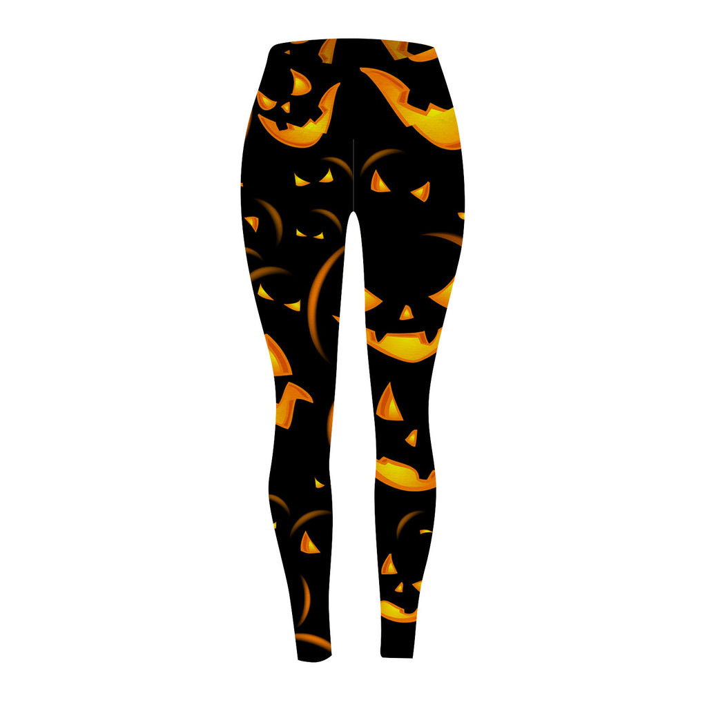 Marnie Ellacott | Pumpkin Print Leggings For Halloween